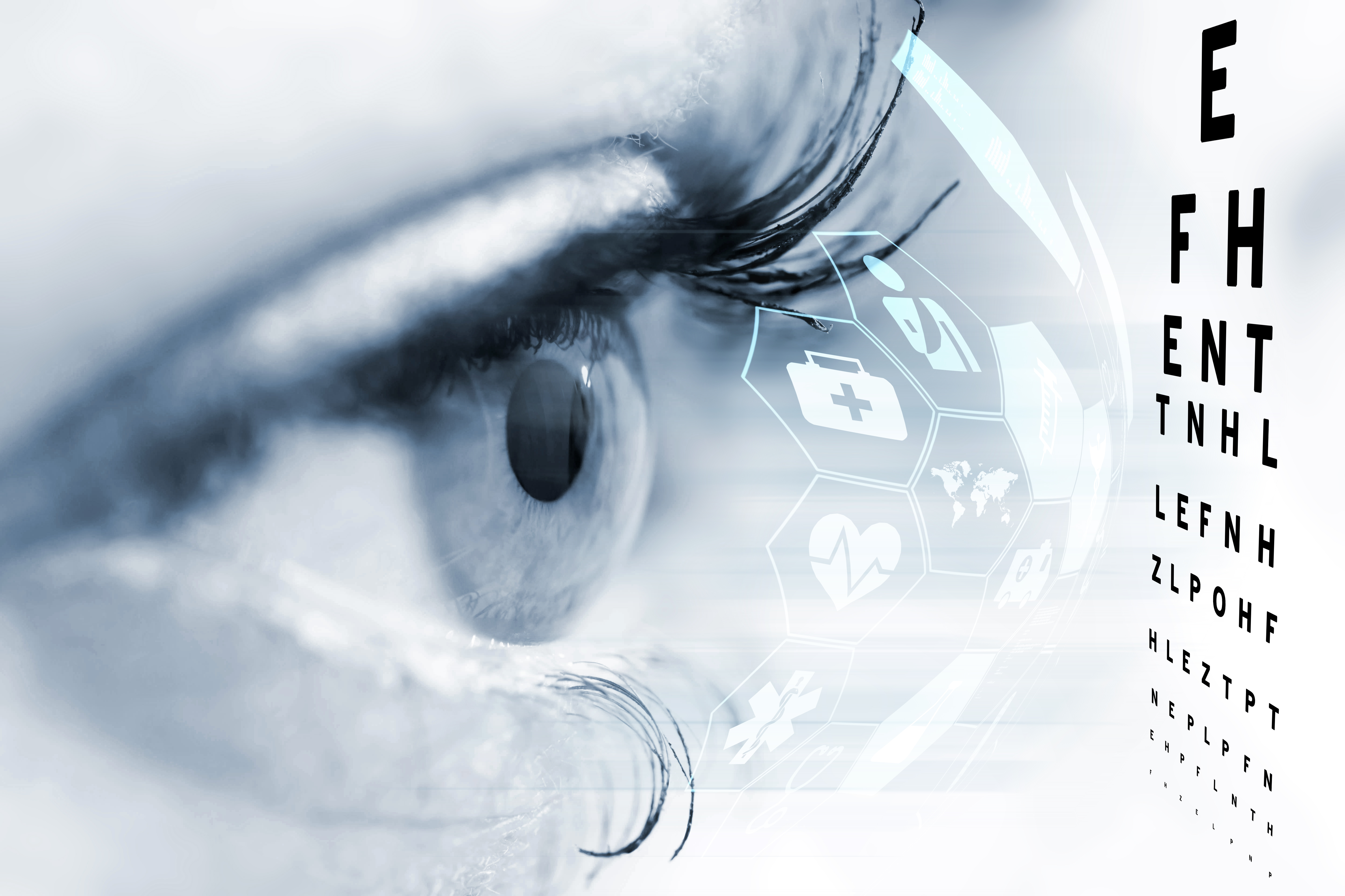 Eye site test graphic